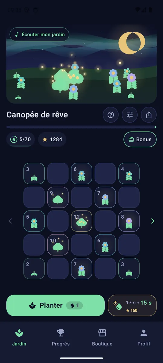 Le jardin de nuit