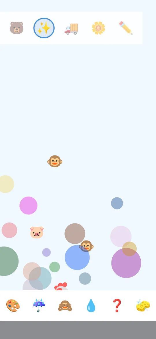 Bubbles and animals